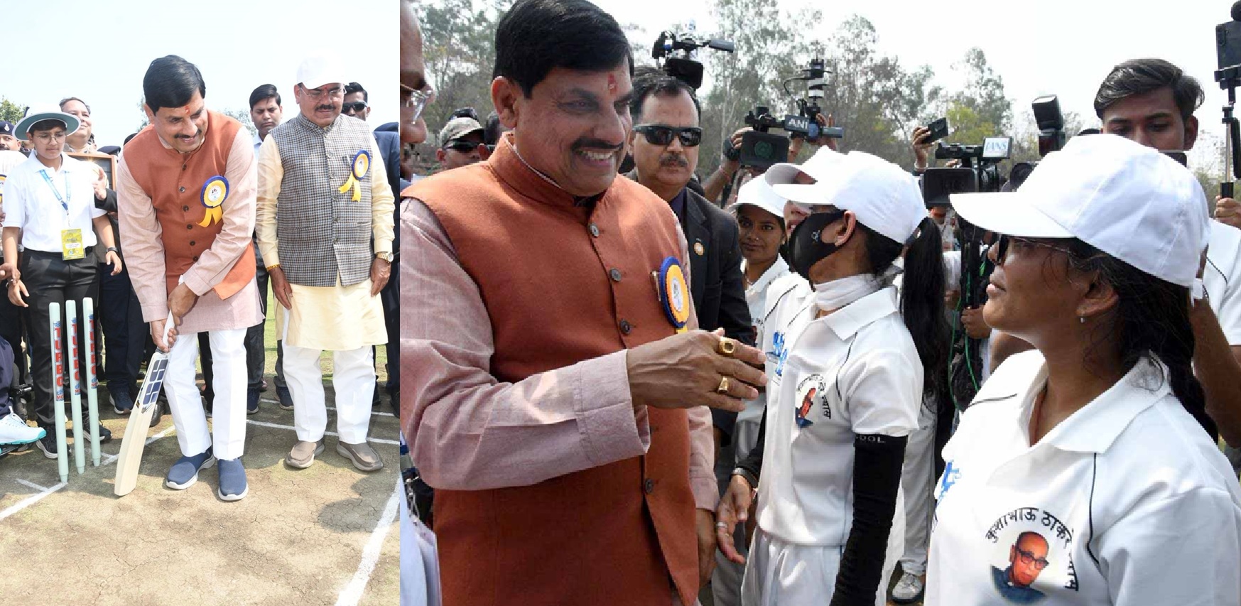 मुख्यमंत्री डॉ.मोहन यादव ने राष्ट्रीय दिव्यांगजन क्रिकेट खेल महोत्सव का औपचारिक शुभारंभ कर खिलाड़ियों से परिचय प्राप्त किया