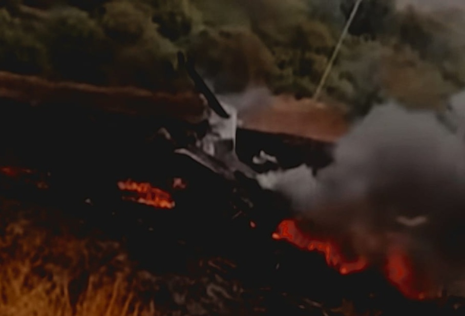 दुर्घटना स्थल की तस्वीर