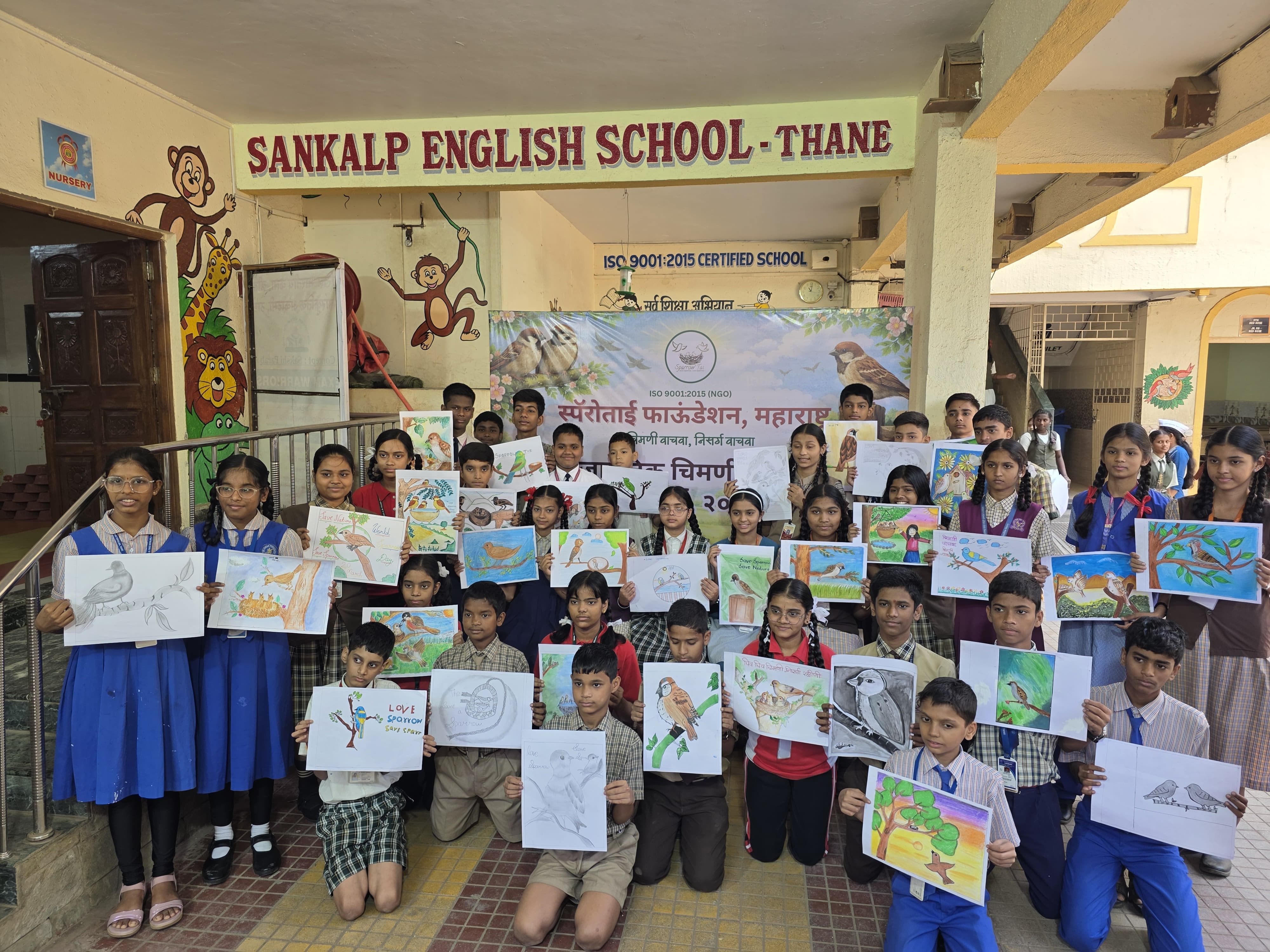 Movement for saving sparrows by students