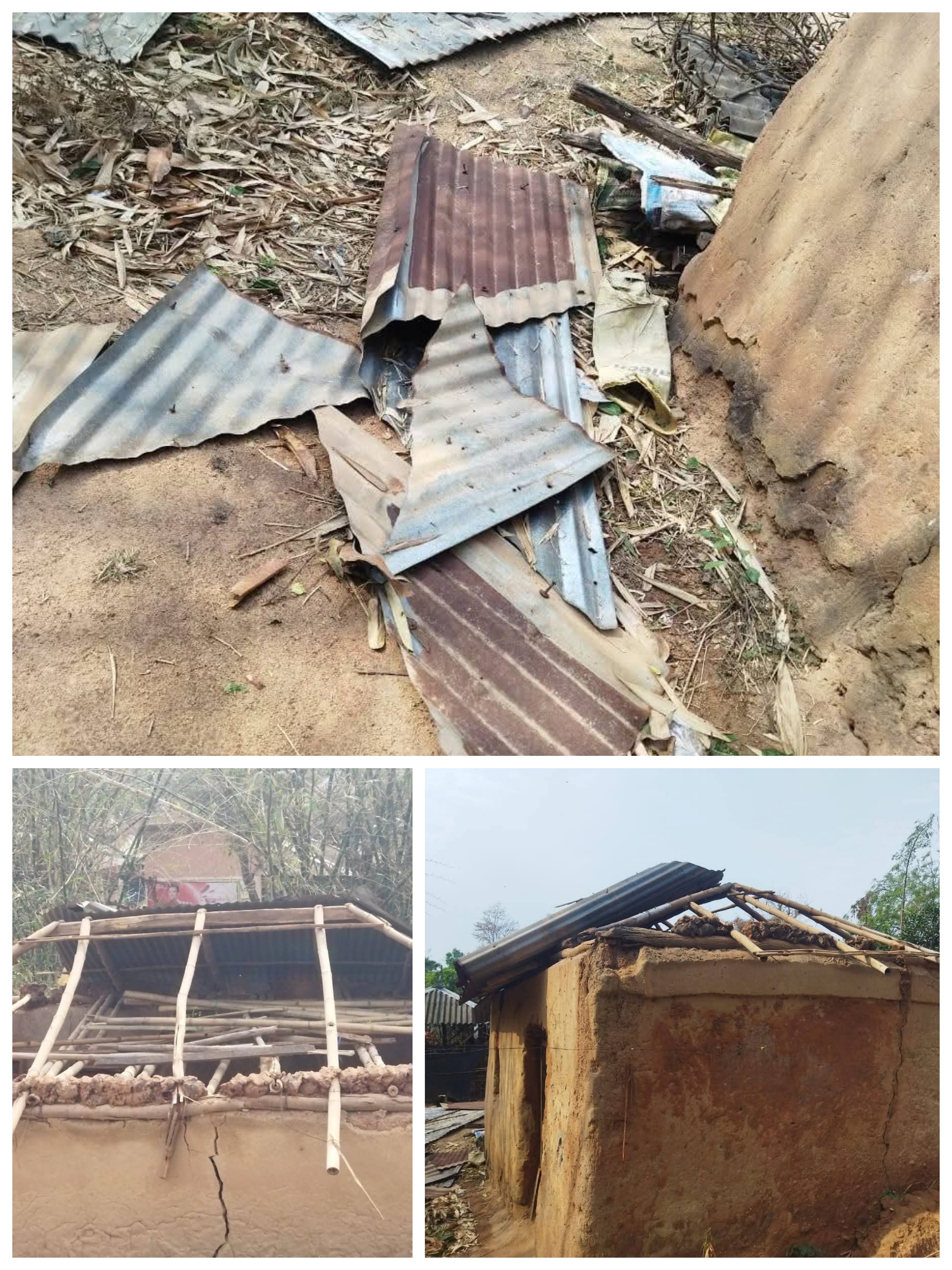 तूफान में नुकसान हुए ग्राम की छवि तूफान में नुकसान हुए ग्राम की छवि