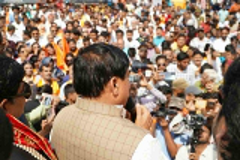 चेटीचंड महापर्व पर सिंधी समाज के चल समरोह के शुभारंभ अवसर पर मुख्यमंत्री मोहन यादव