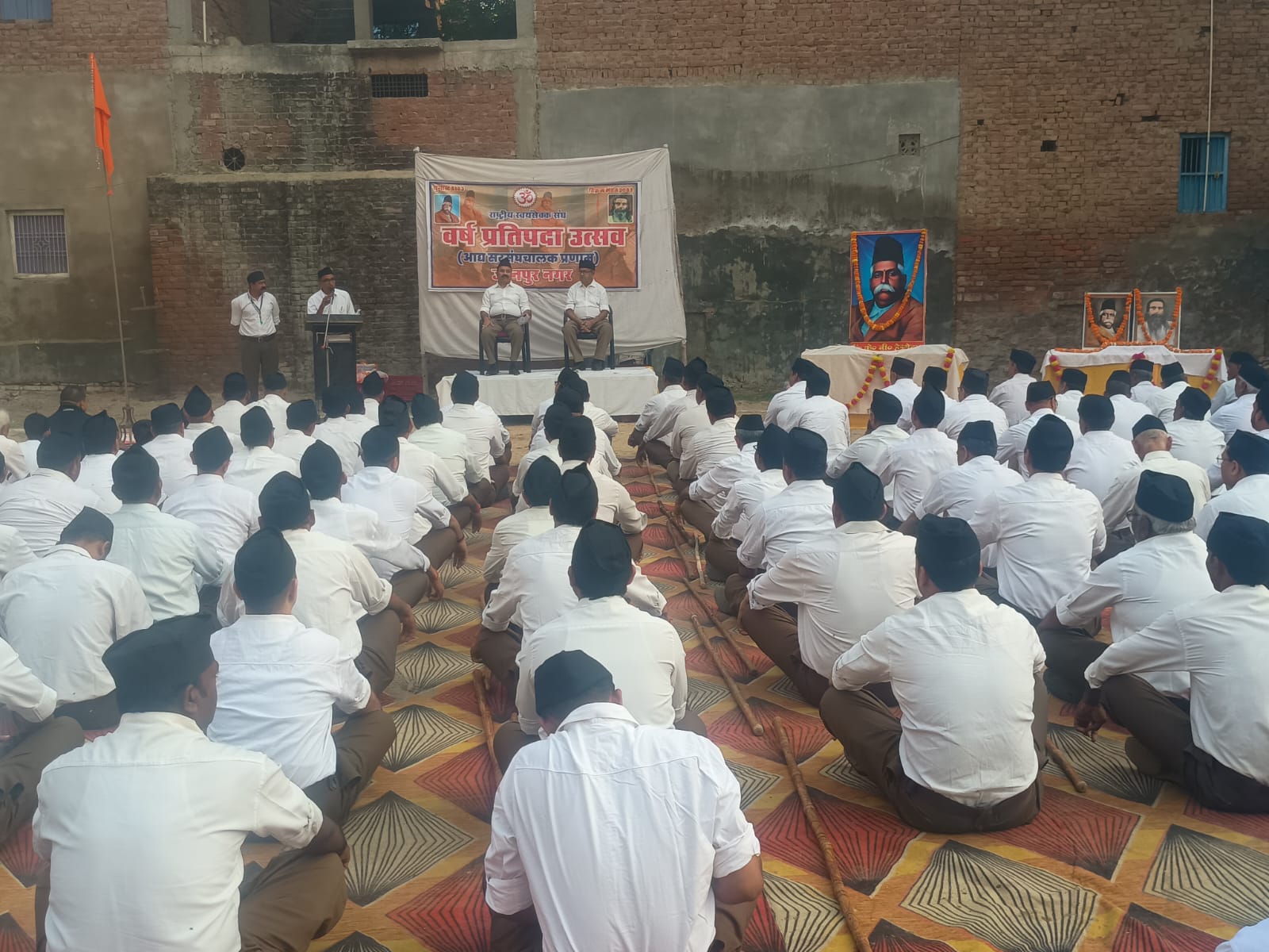 संघ का वर्ष प्रतिपदा उत्सव सम्पन्न, स्वयंसेवकों को दिया सेवा व संस्कार का संदेश