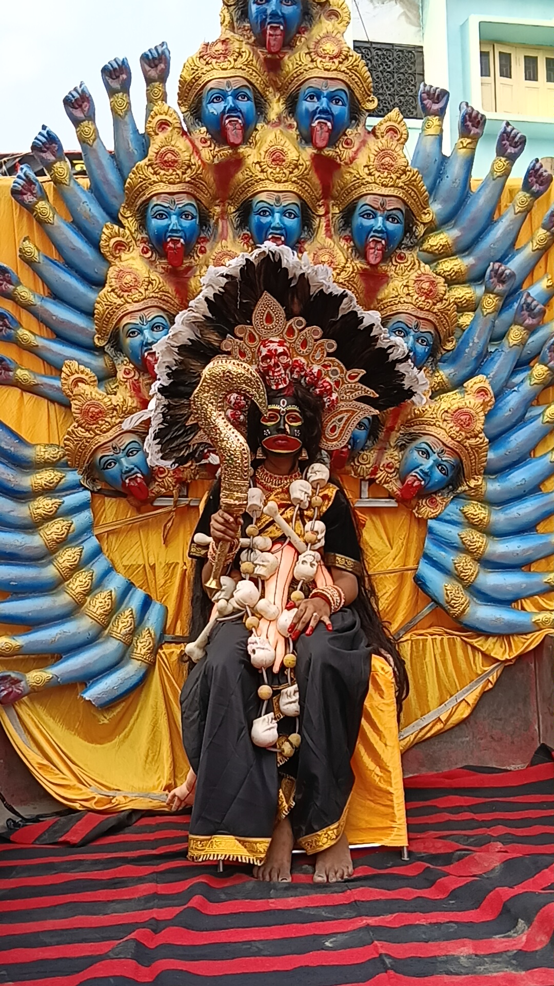 अररिया फोटो: मां काली का रौद्र रूप