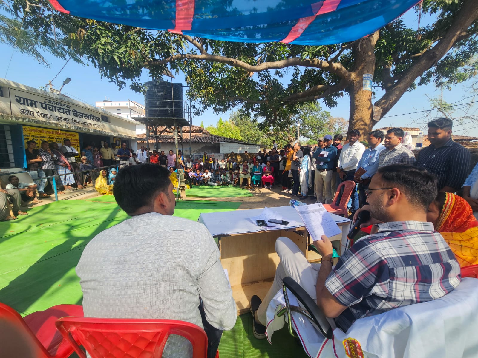 विकास कार्यों का निरीक्षण