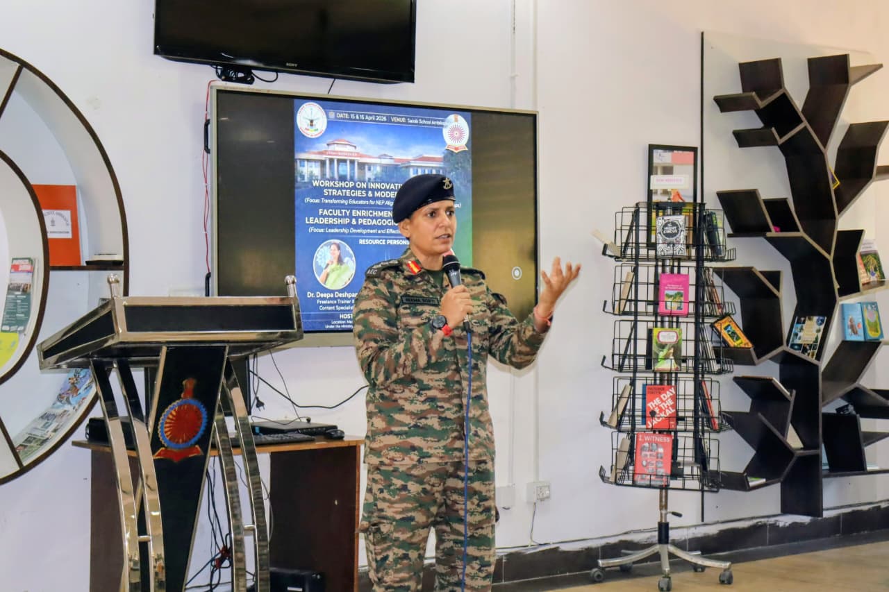 सैनिक स्कूल में कार्यशाला