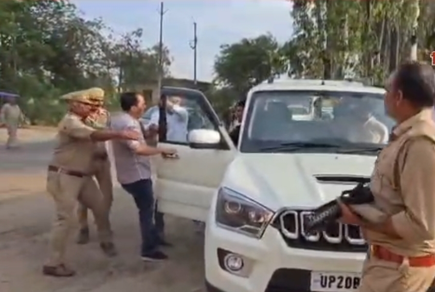 भारतेन्द्र सिंह की गाड़ी पर हमले का प्रयास करते तालिब